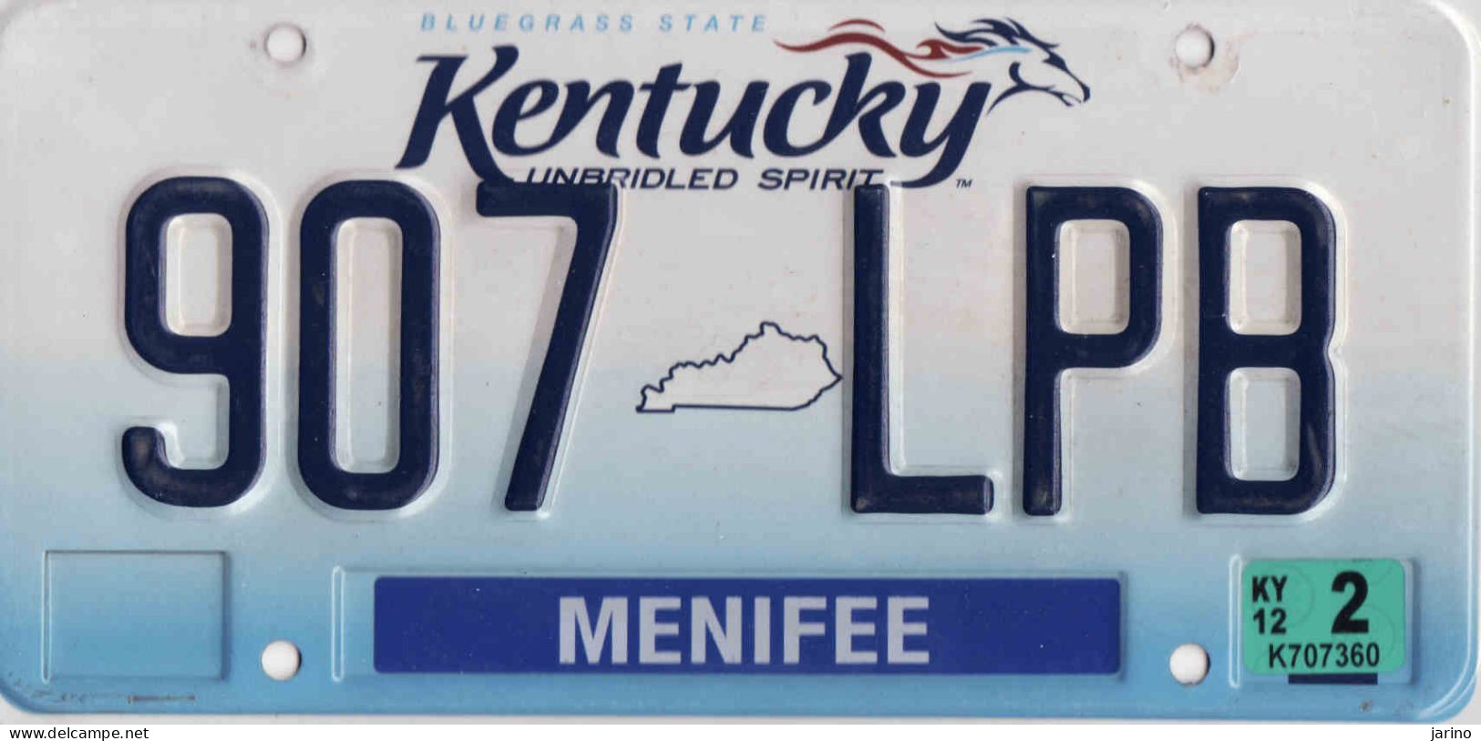 Plaque D' Immatriculation USA - State Kentucky, USA License Plate - State Kentucky, 30,5 X 15 Cm, Fine Condition - Number Plates