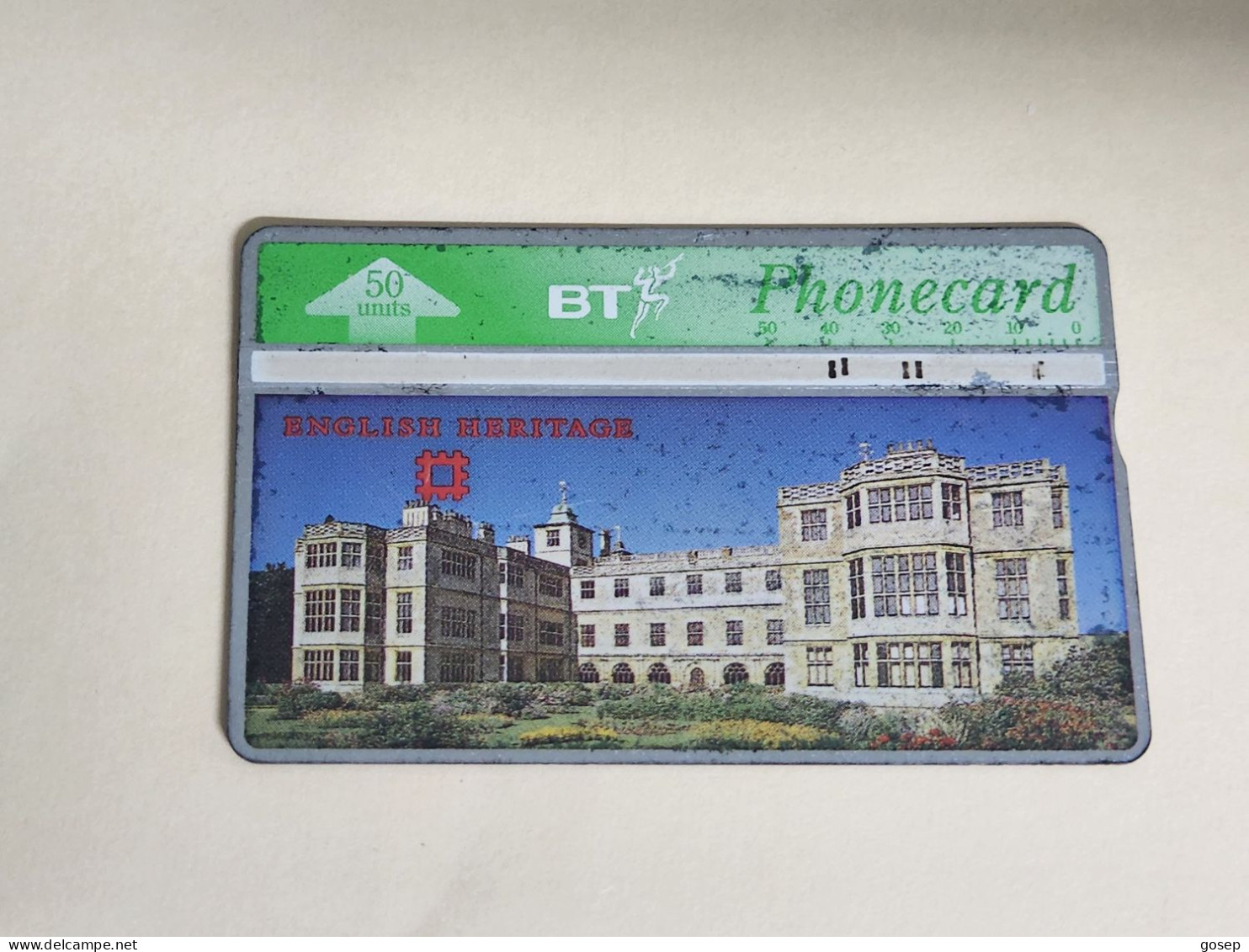 United Kingdom-(BTA103)-HERITAGE-audley End House-(165)(50units)(528D74811)-price Cataloge3.00£-used+1card Prepiad Free - BT Advertising Issues