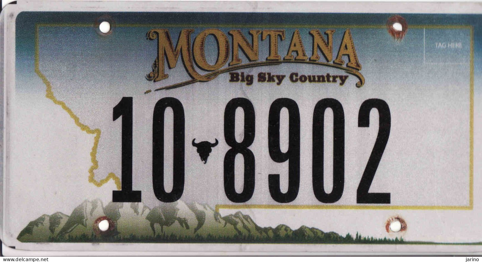 Plaque D' Immatriculation USA - State Montana, USA License Plate - State Montana, 30,5 X 15 Cm, Fine Condition - Placas De Matriculación