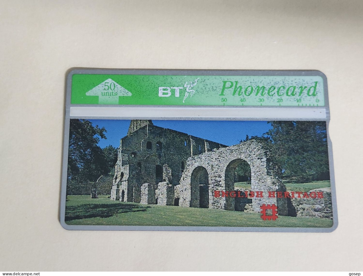 United Kingdom-(BTA104)-HERITAGE-Battle Abbey-(169)(50units)(509E93750)price Cataloge8.00£-mint+1card Prepiad Free - BT Emissions Publicitaires