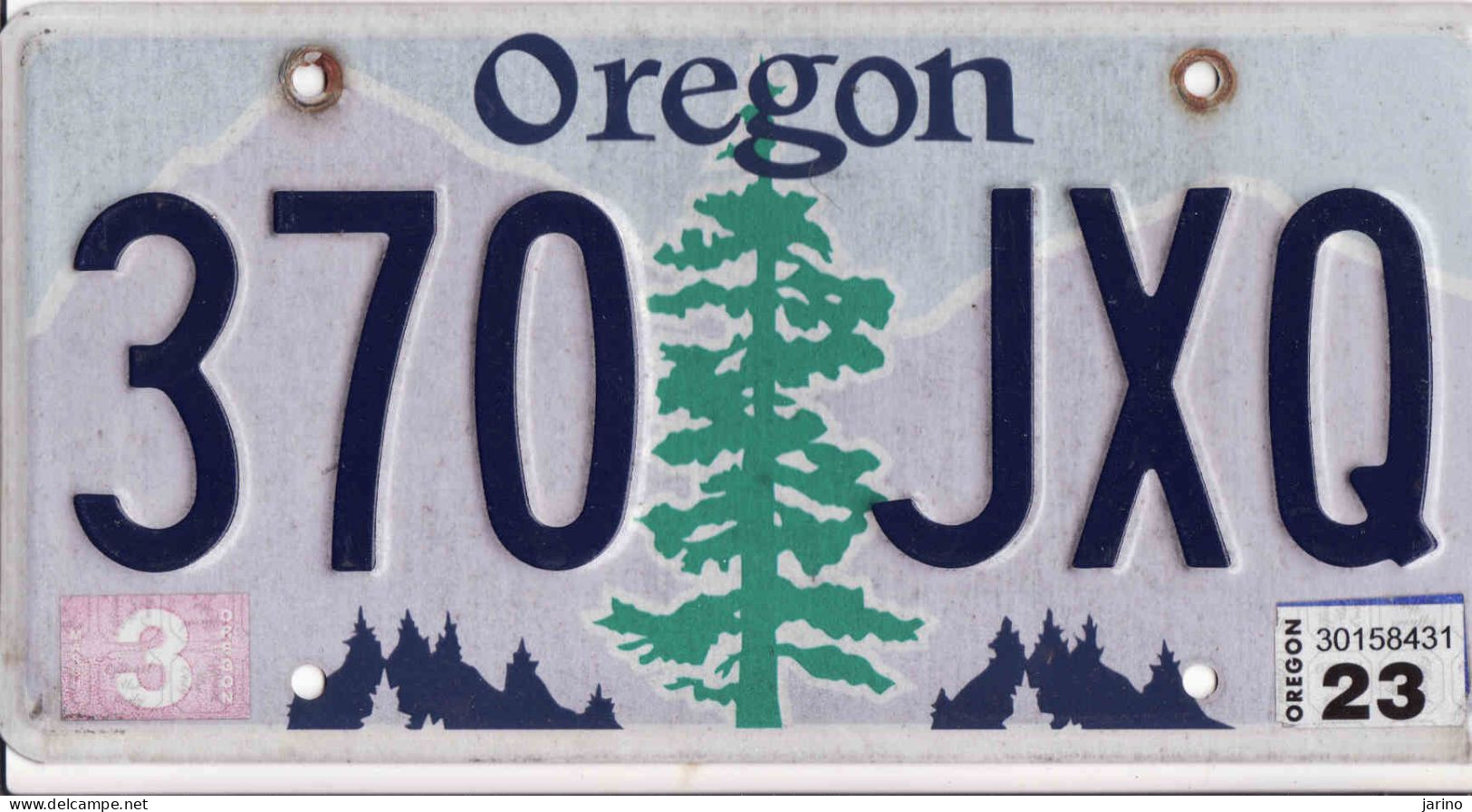 Plaque D' Immatriculation USA - State Oregon, USA License Plate - State Oregon, 30,5 X 15 Cm, Fine Condition - Plaques D'immatriculation