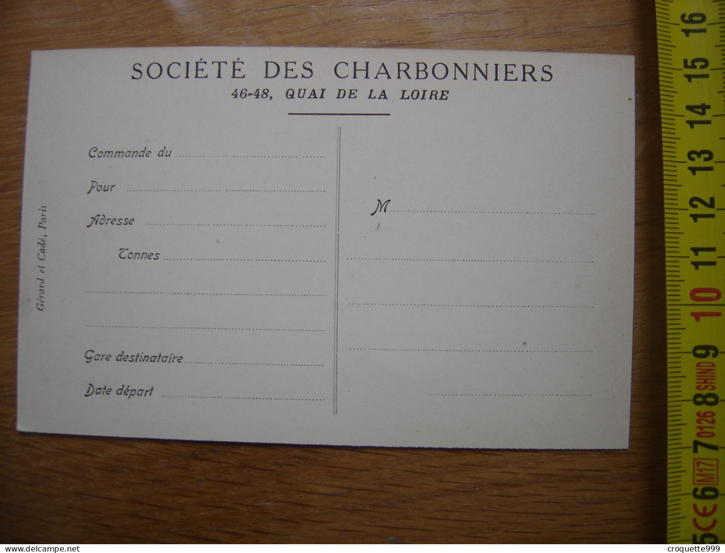 Carte Postale Postcard Societe Des Charbonniers Chantier Boulevard De Grenelle - Mines