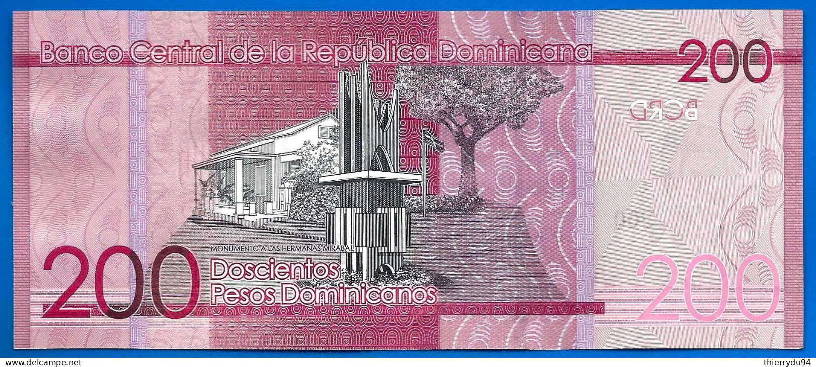 Republique Dominicaine 200 Pesos Dominicain 2021 Neuf UNC Dominican Republic Paypal Bitcoin OK - Dominicaine