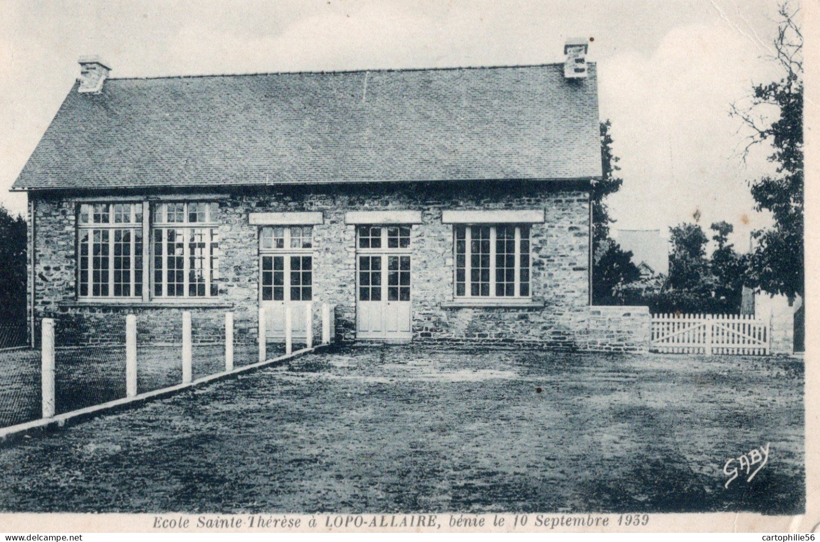 56  ALLAIRE-LOPO   - Ecole Sainte Thérèse  Bénie Le 10septembre 1939 - Allaire