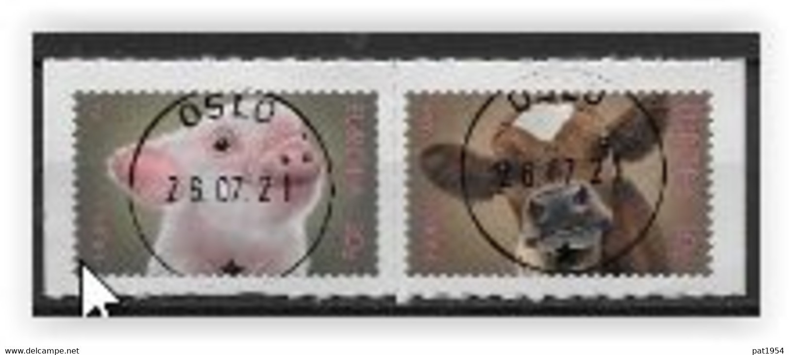 Norvège 2021 Timbres Oblitérés Animaux Domestiques - Gebraucht