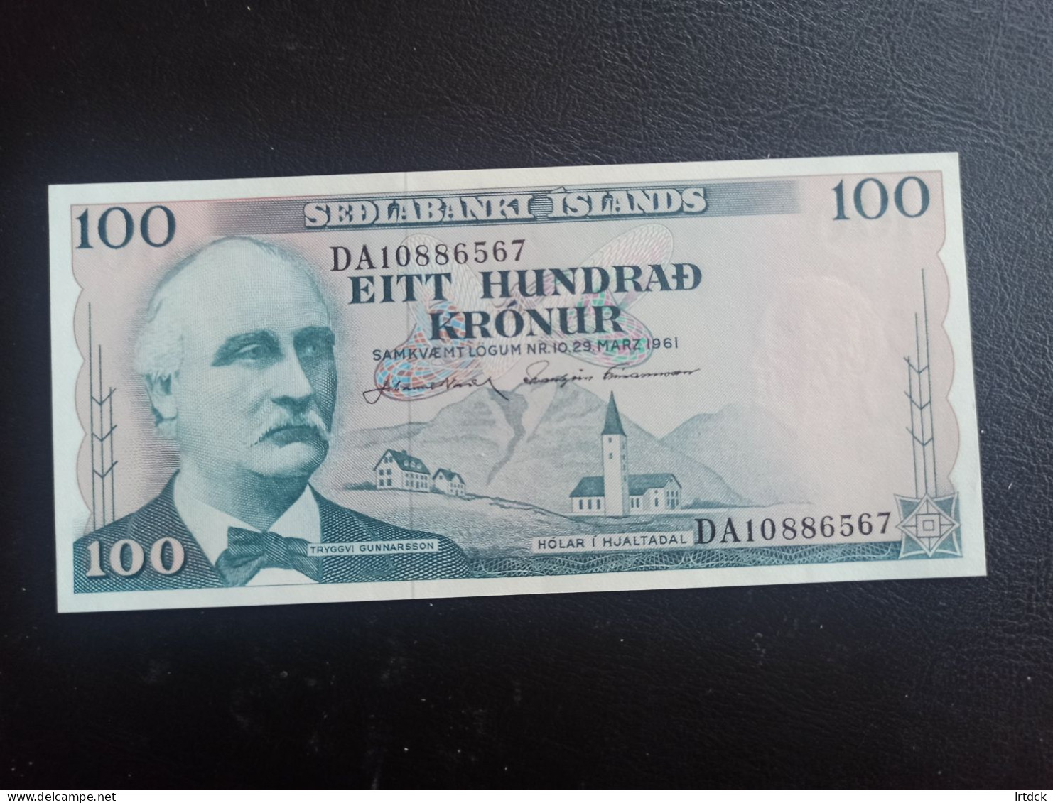 Islande Billet 100 Kronur 1961 NEUF TTB+ - Islanda