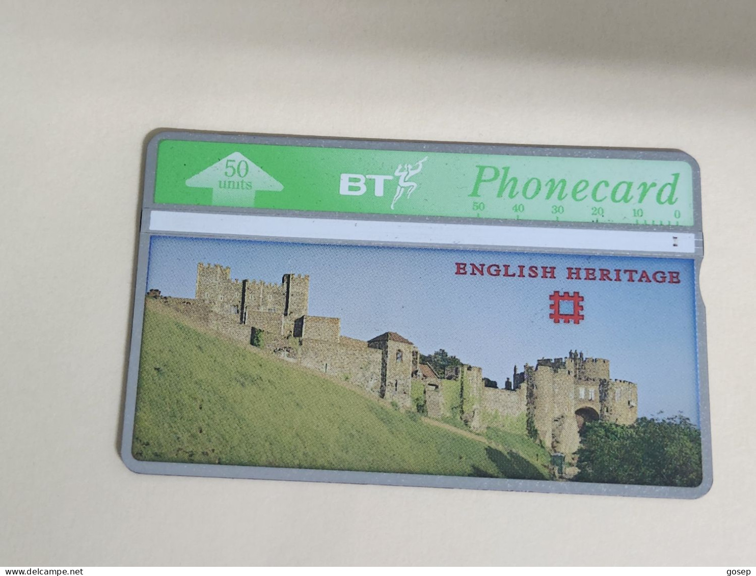 United Kingdom-(BTA106)-HERITAGE-Dover Castle-(173)(50units)(528D94257)price Cataloge3.00£-used+1card Prepiad Free - BT Edición Publicitaria