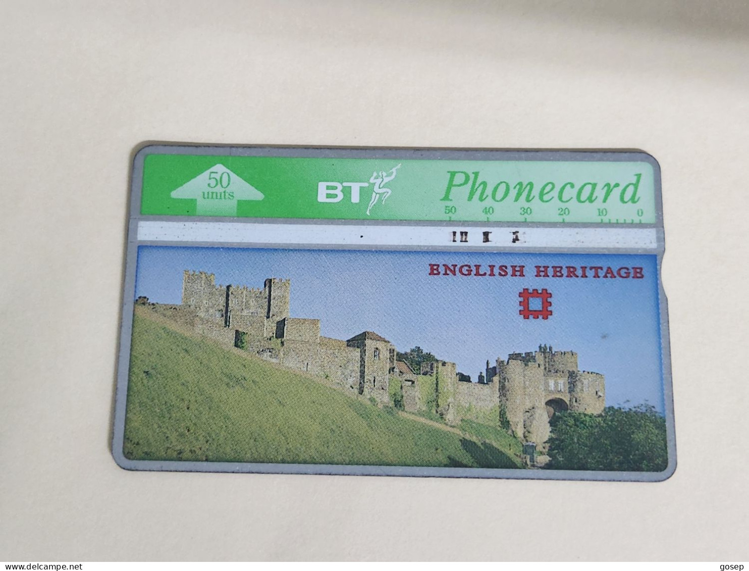 United Kingdom-(BTA106)-HERITAGE-Dover Castle-(174)(50units)(528F22166)price Cataloge3.00£-used+1card Prepiad Free - BT Advertising Issues