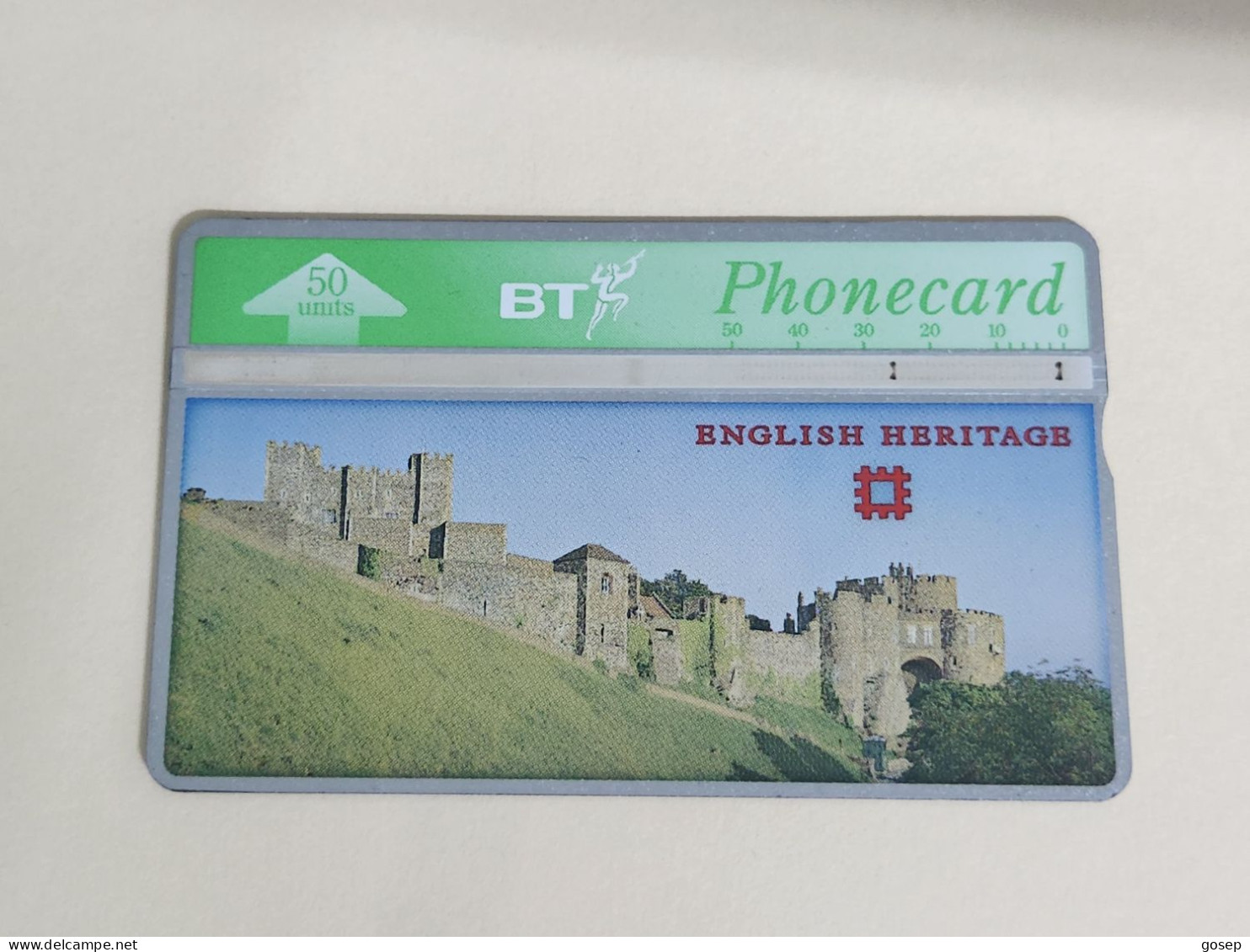 United Kingdom-(BTA106)-HERITAGE-Dover Castle-(175)(50units)(528G05594)price Cataloge3.00£-used+1card Prepiad Free - BT Advertising Issues