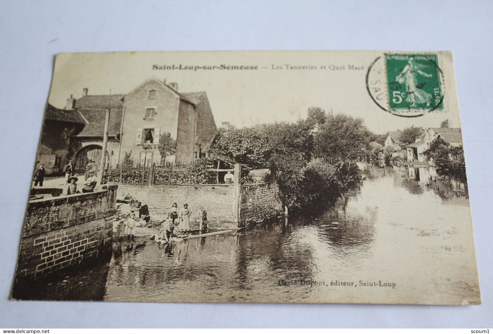 Saint Loup Sur Semeuse - Les Tanneries Et Quai Macé - 1913 - Saint-Loup-sur-Semouse