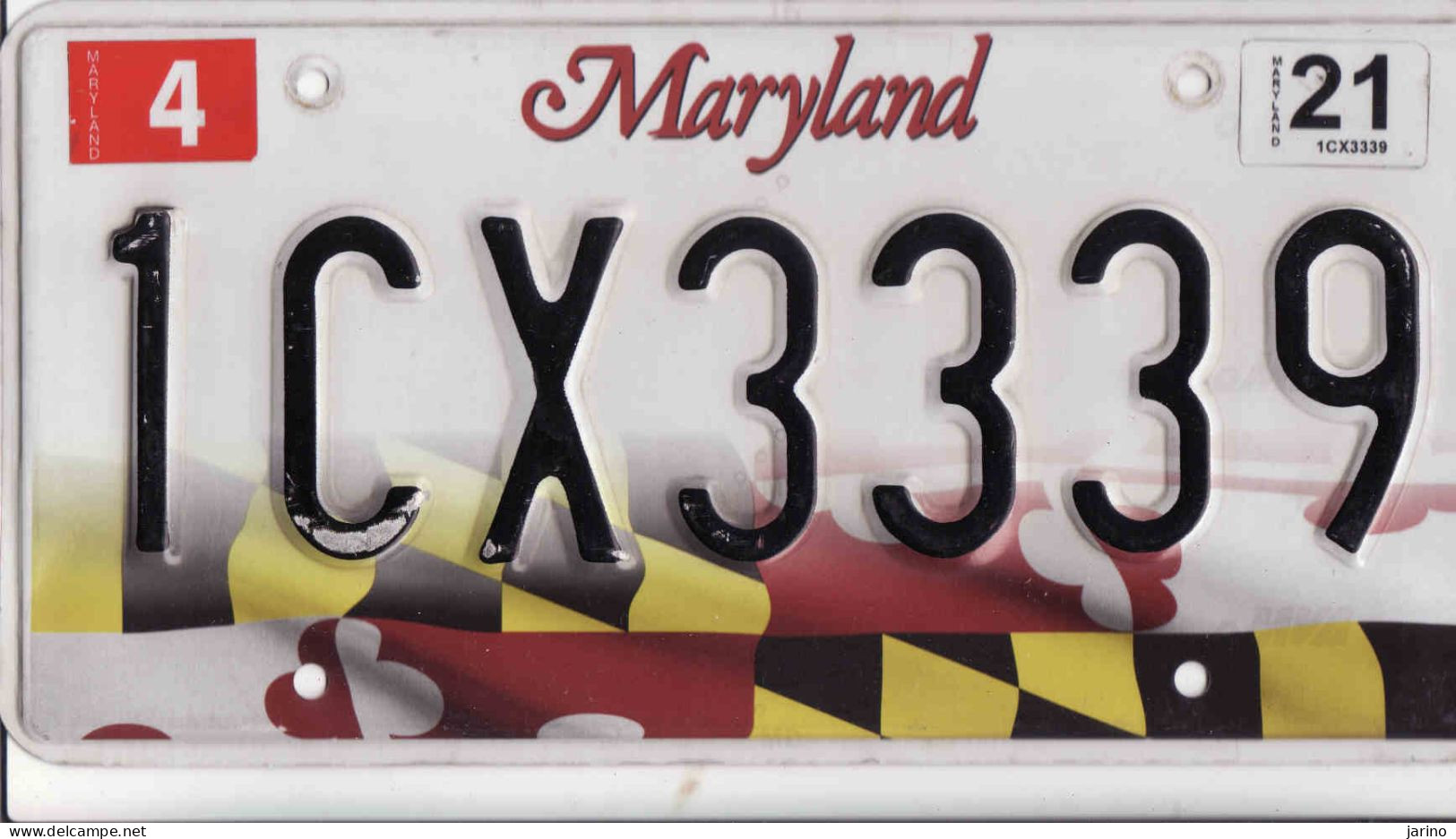 Plaque D' Immatriculation USA - State Maryland, USA License Plate - State Maryland, 30,5 X 15 Cm, Fine Condition - Number Plates