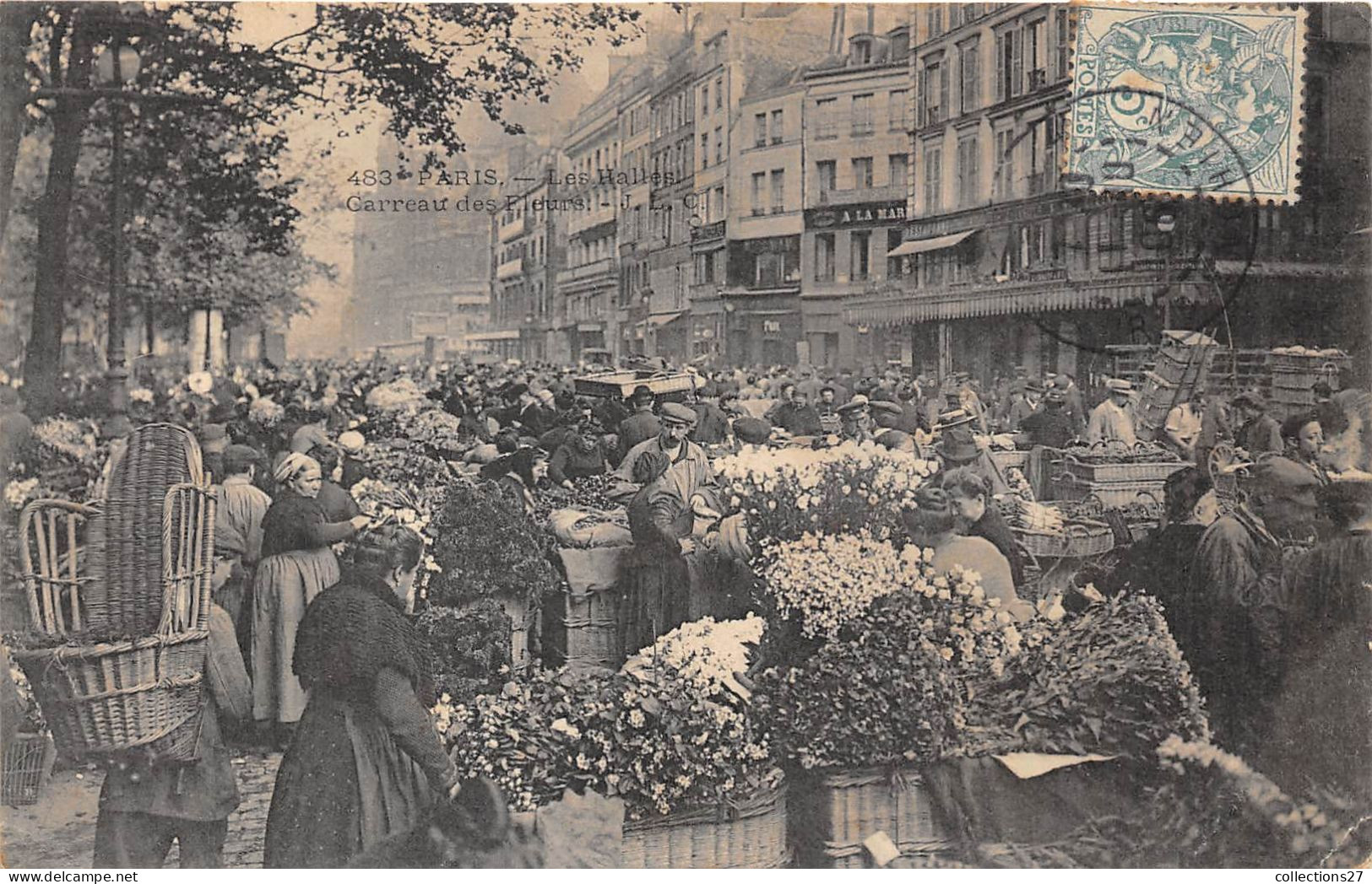 75001-PARIS-LES HALLES CARREAU DES FLEURS - Paris (01)