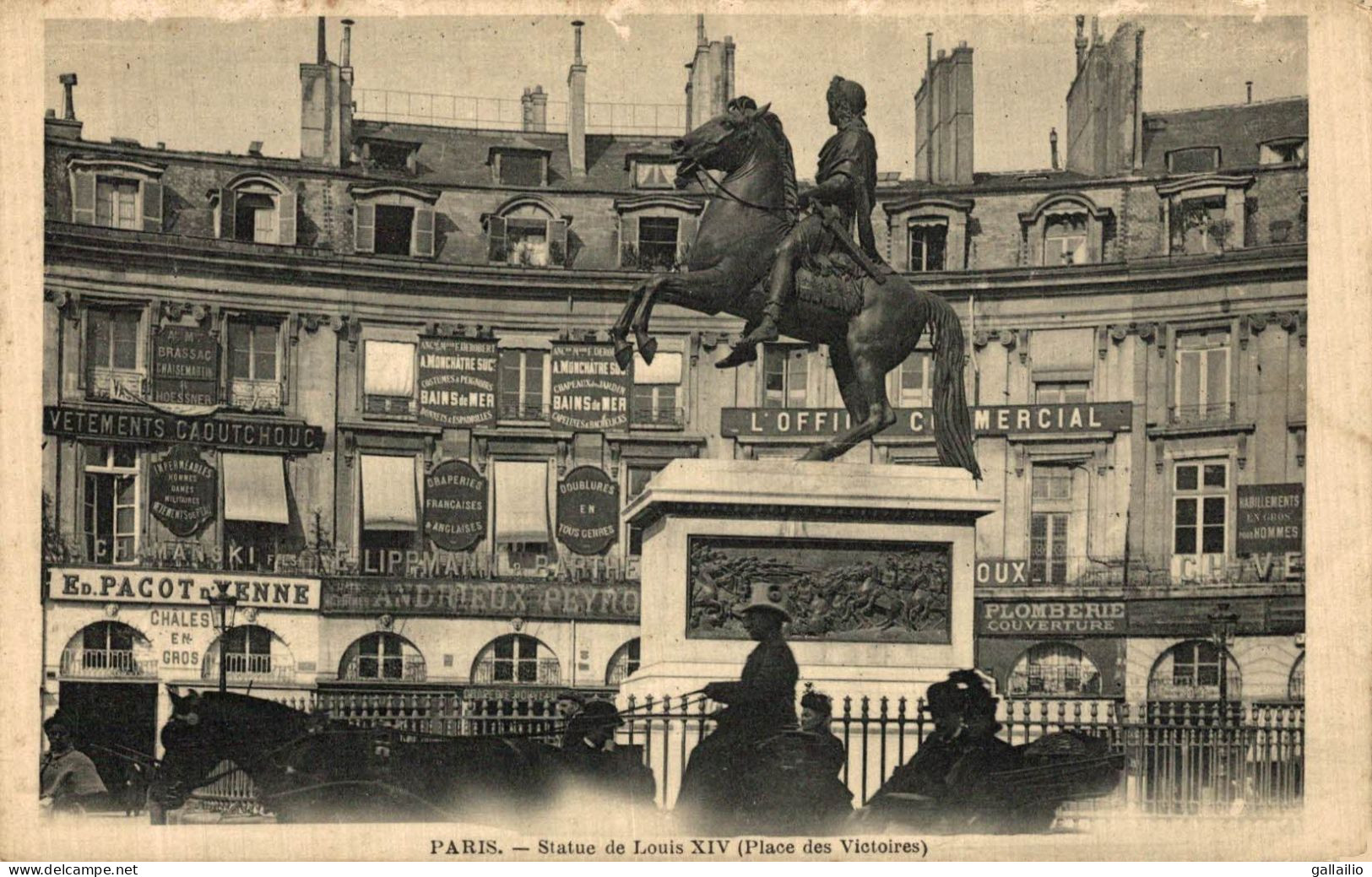 PARIS STATUE DE LOUIS XIV PLACE DES VICTOIRES - Statues