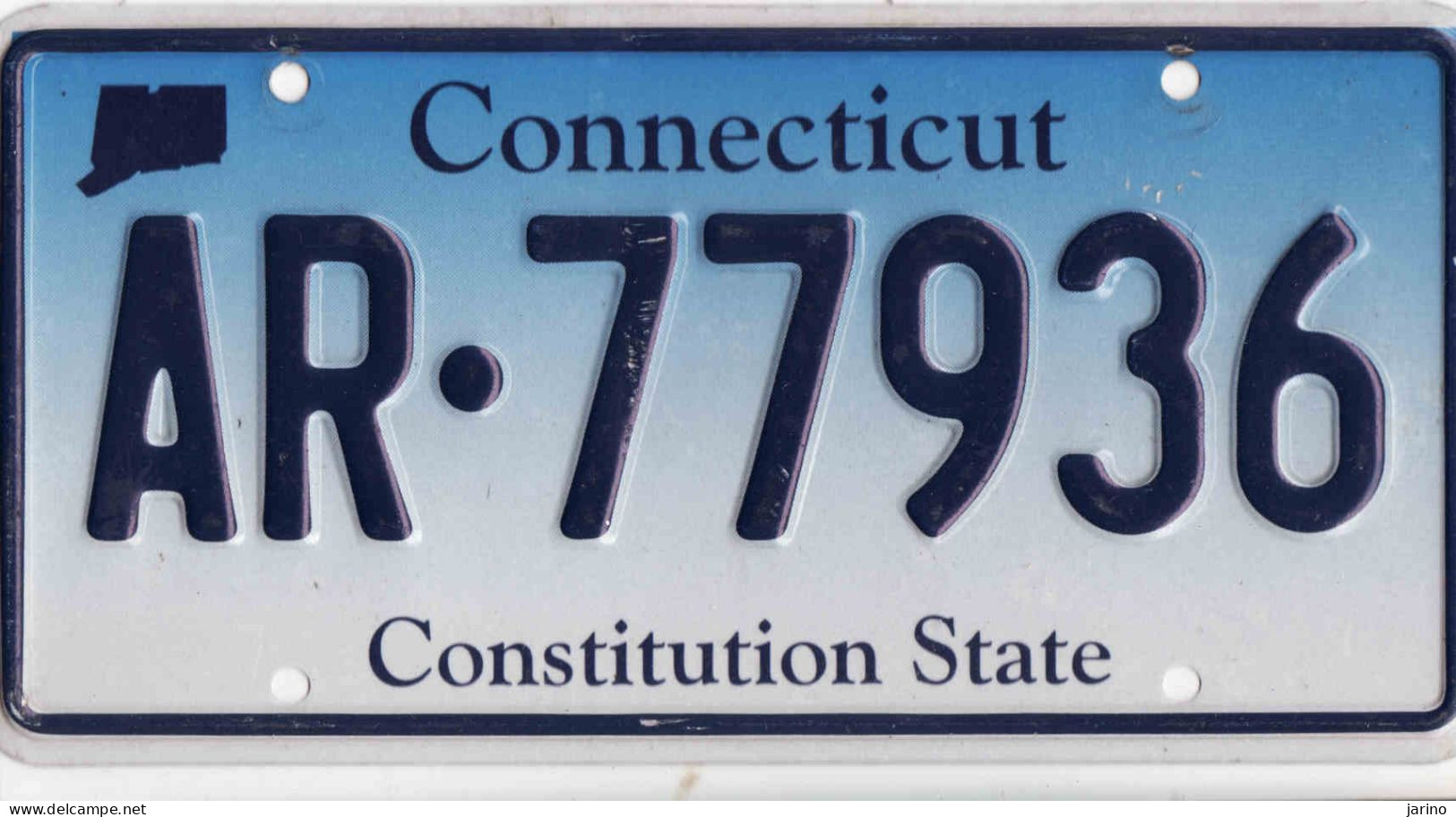 Plaque D' Immatriculation USA - State Connecticut, USA License Plate - State Connecticut, 30,5 X 15 Cm, Fine Condition - Number Plates