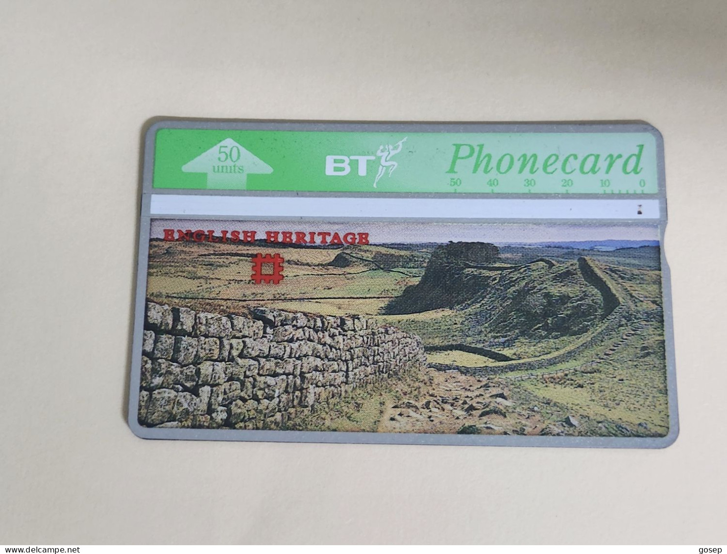 United Kingdom-(BTA107)-HERITAGE-Hadrian's Wall-(181)(50units)(528E62834)price Cataloge3.00£-used+1card Prepiad Free - BT Emissions Publicitaires