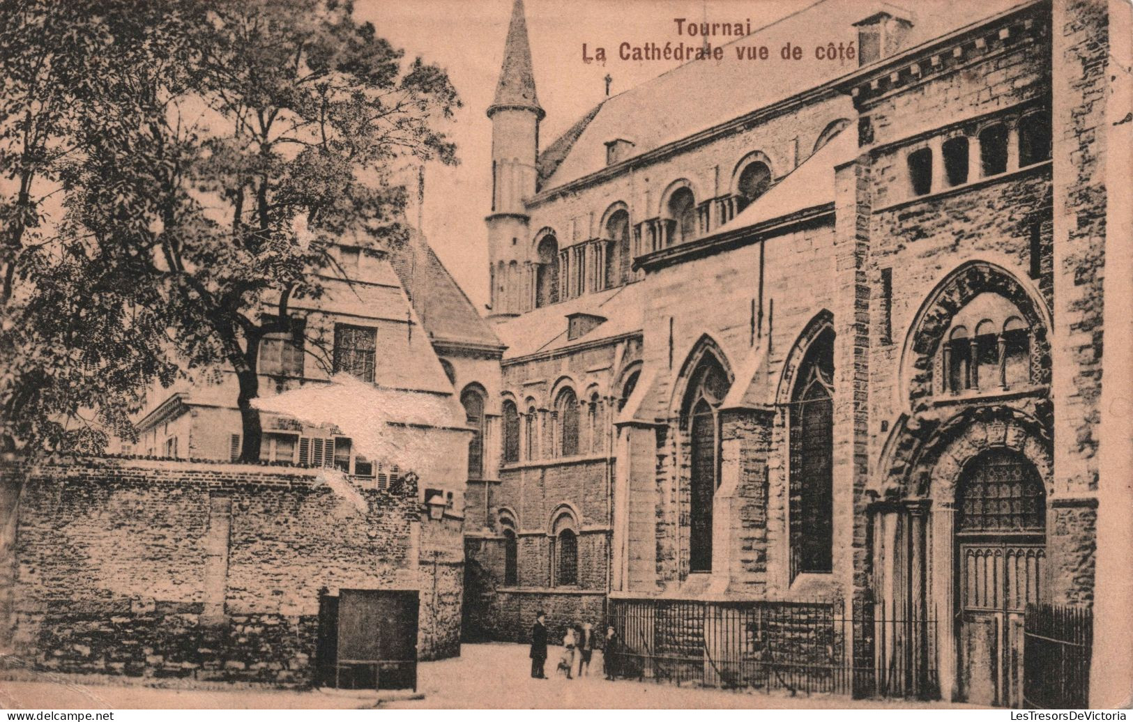 Belgique - Tournai - La Cathédrale - Tampon " Port Payé Au Guichet Tournai " - Carte Postale Ancienne - Tournai