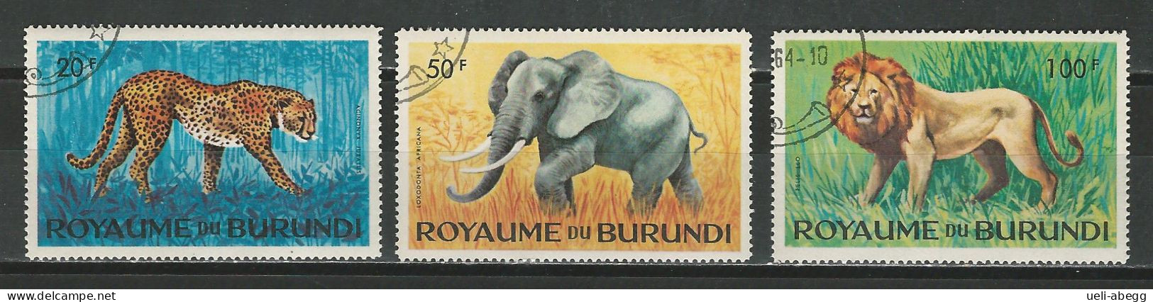 Burundi 1964 Mi 99-101 Used - Gebruikt