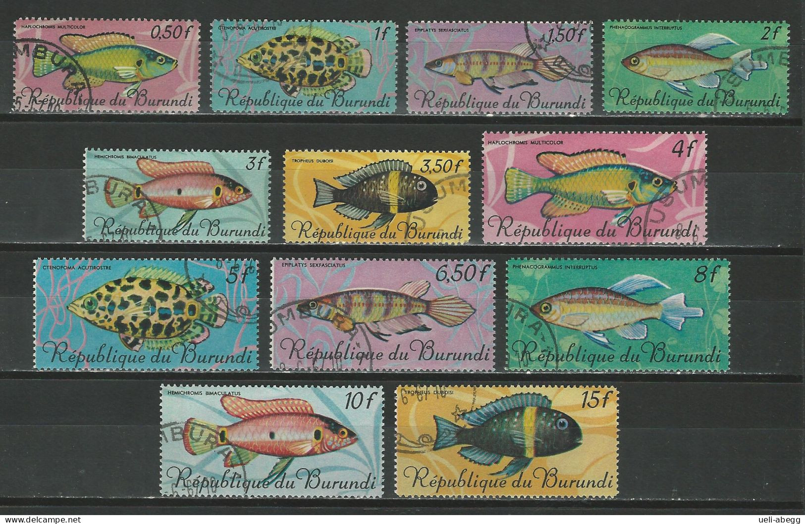 Burundi 1967 Mi 319-34 Used - Usati