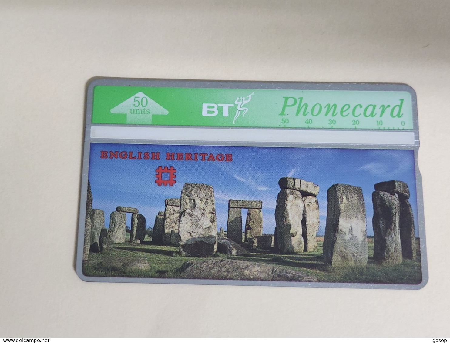 United Kingdom-(BTA110)-HERITAGE-stonehenge-(187)(50units)(508E91783)price Cataloge8.00£-mint+1card Prepiad Free - BT Emissions Publicitaires