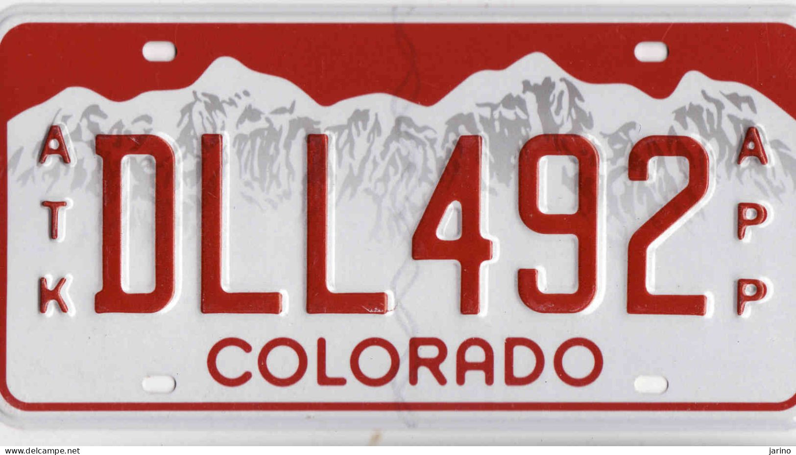 Plaque D' Immatriculation USA - State Colorado, USA License Plate - State Colorado, 30,5 X 15cm, Fine Condition - Placas De Matriculación