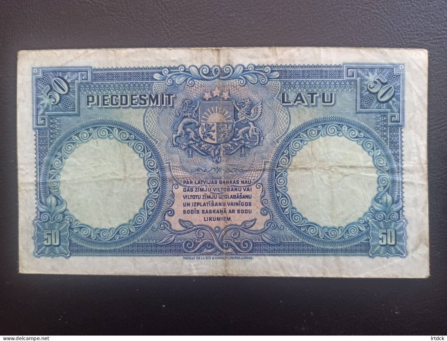 LETTONIE Billet 50 Latu 1934 - Lettonie