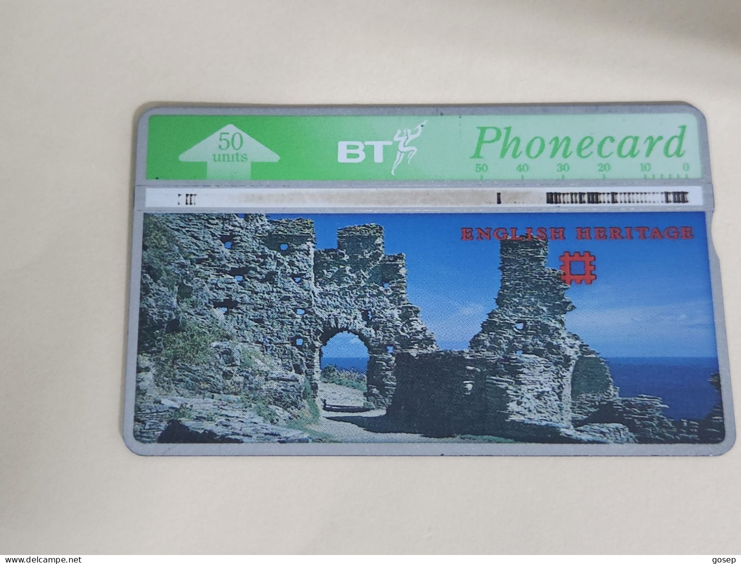 United Kingdom-(BTA111)-HERITAGE-Tintalgel Castle-(189)(50units)(547B65245)price Cataloge3.00£-used+1card Prepiad Free - BT Emissions Publicitaires