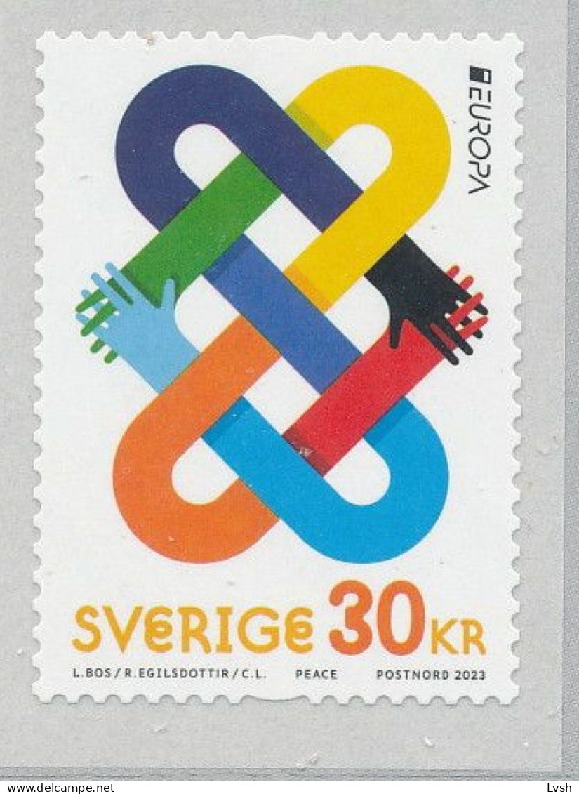 Sweden.2023.Europa CEPT.Peace – The Highest Value Of Humanity.1 V. ** . - Unused Stamps
