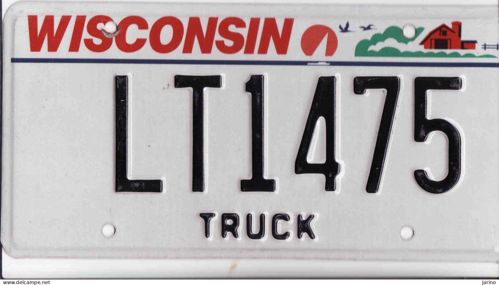 Plaque D' Immatriculation USA - State Wisconsin, USA License Plate - State Wisconsin, 30,5 X 15cm, Fine Condition - Plaques D'immatriculation