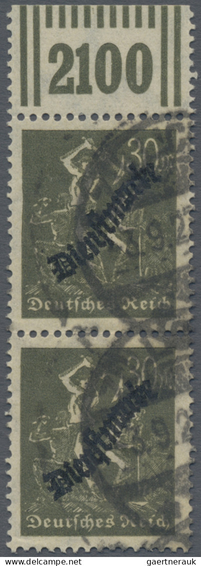 Deutsches Reich - Dienstmarken: 1923, Dienstmarke 30 M Mit Aufdruck, Senkrechtes - Oficial