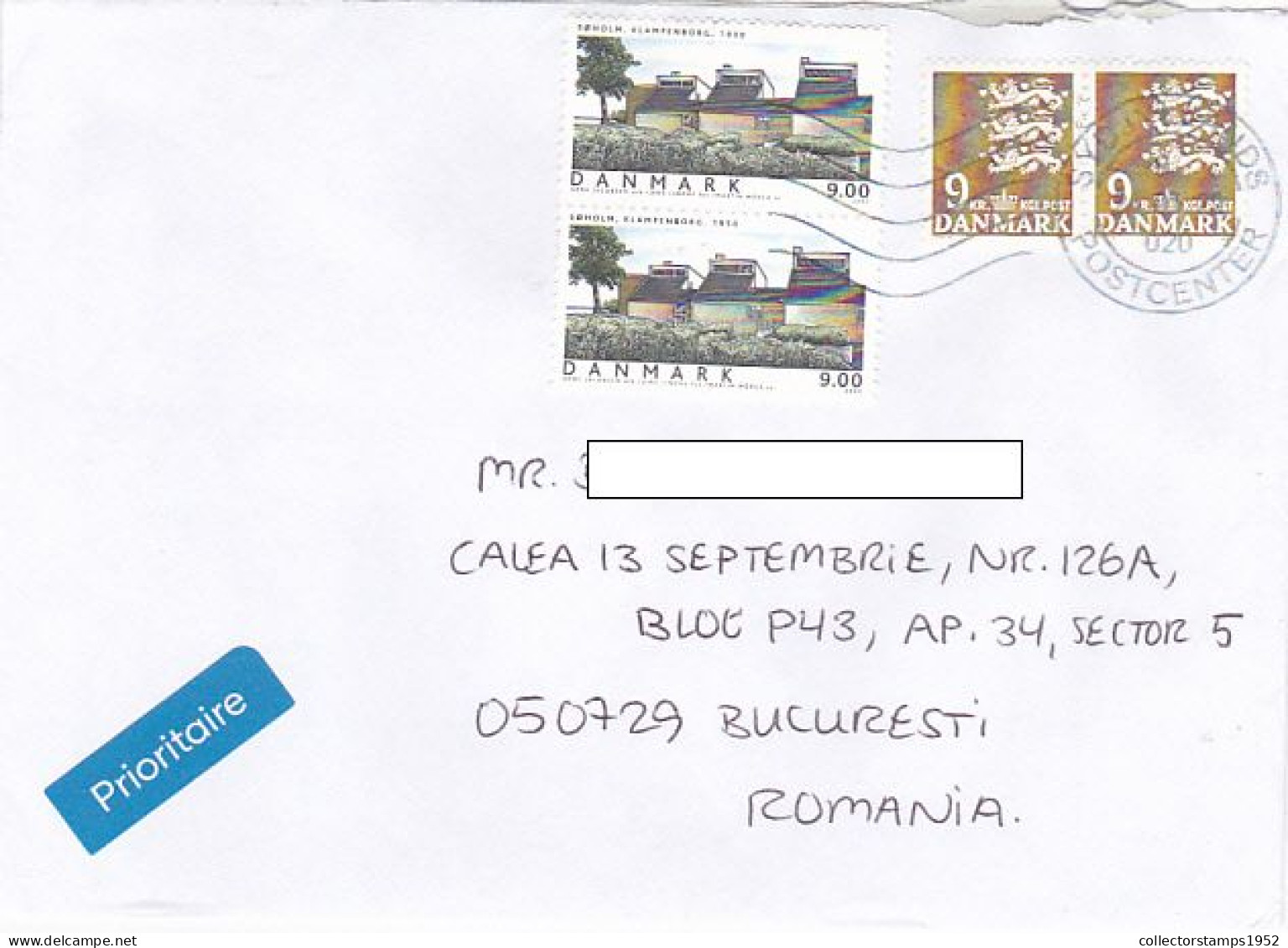 VILLAGE, COAT OF ARMS FINE STAMPS ON COVER, 2020, DENMARK - Cartas & Documentos