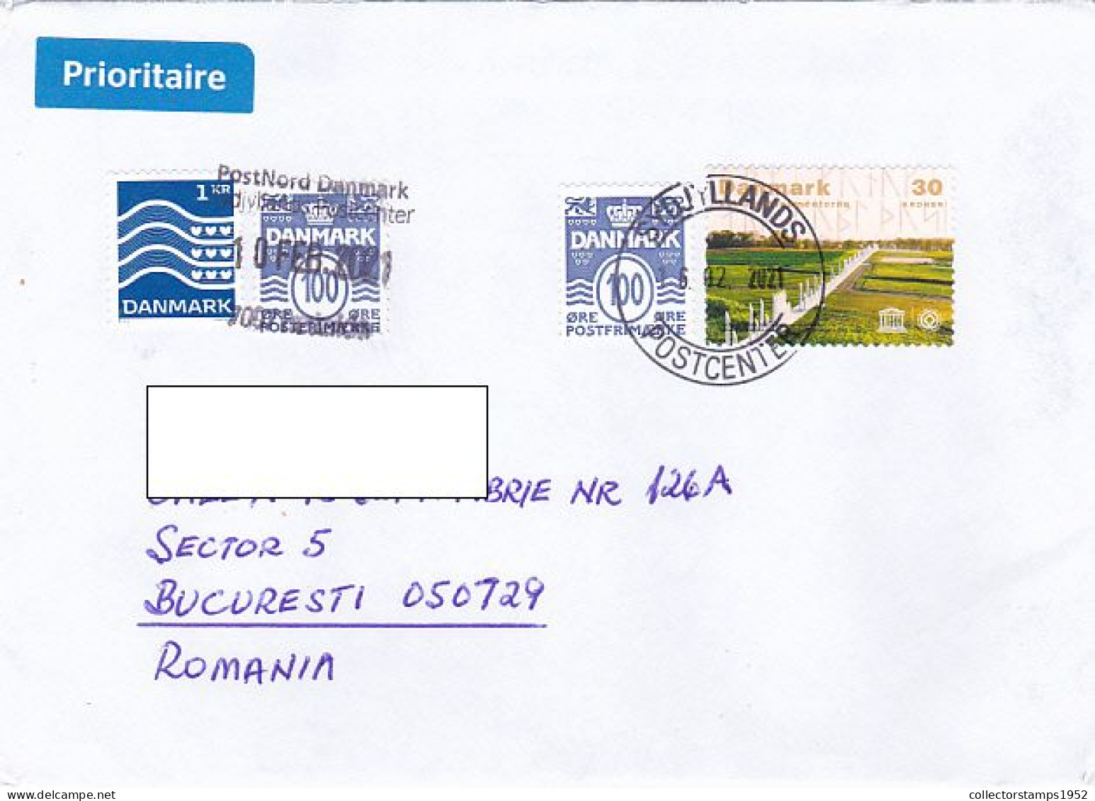 UNESCO HERITAGE, JELLING, FINE STAMPS ON COVER, 2021, DENMARK - Lettres & Documents