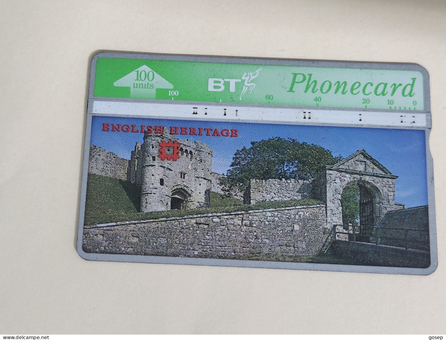United Kingdom-(BTA115)HERITAGE-Carisbrooke Castle-(197)(100units)(527H69456)price Cataloge3.00£-used+1card Prepiad Free - BT Emissioni Pubblicitarie