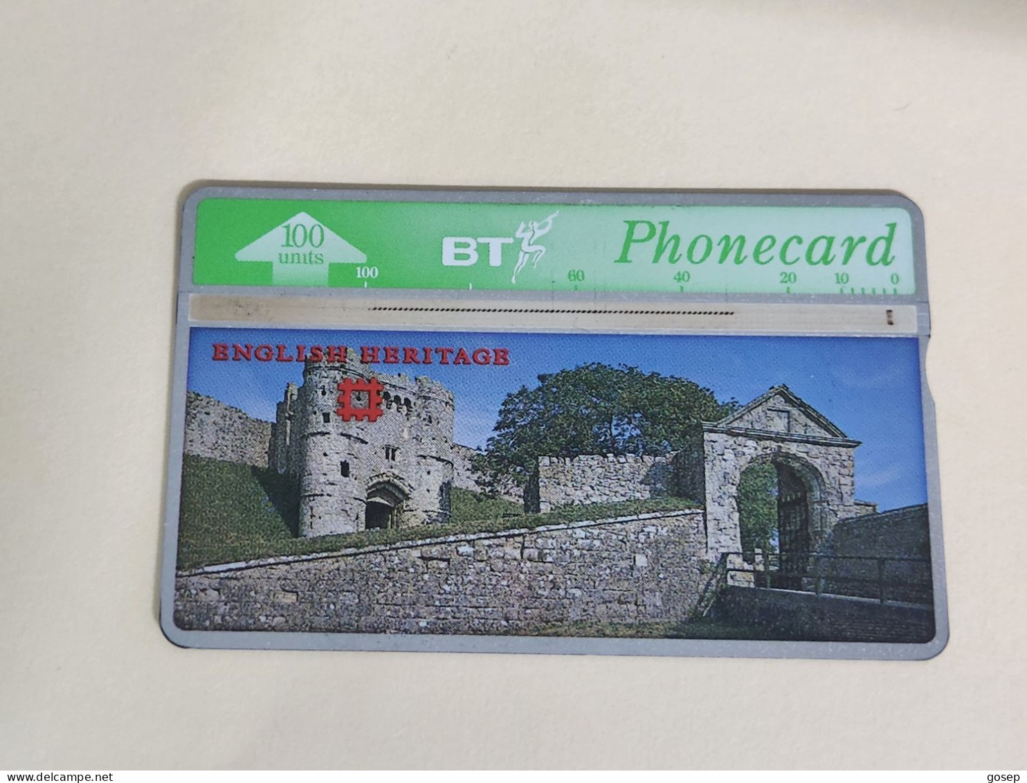 United Kingdom-(BTA115)HERITAGE-Carisbrooke Castle-(198)(100units)(567C18850)price Cataloge3.00£-used+1card Prepiad Free - BT Advertising Issues
