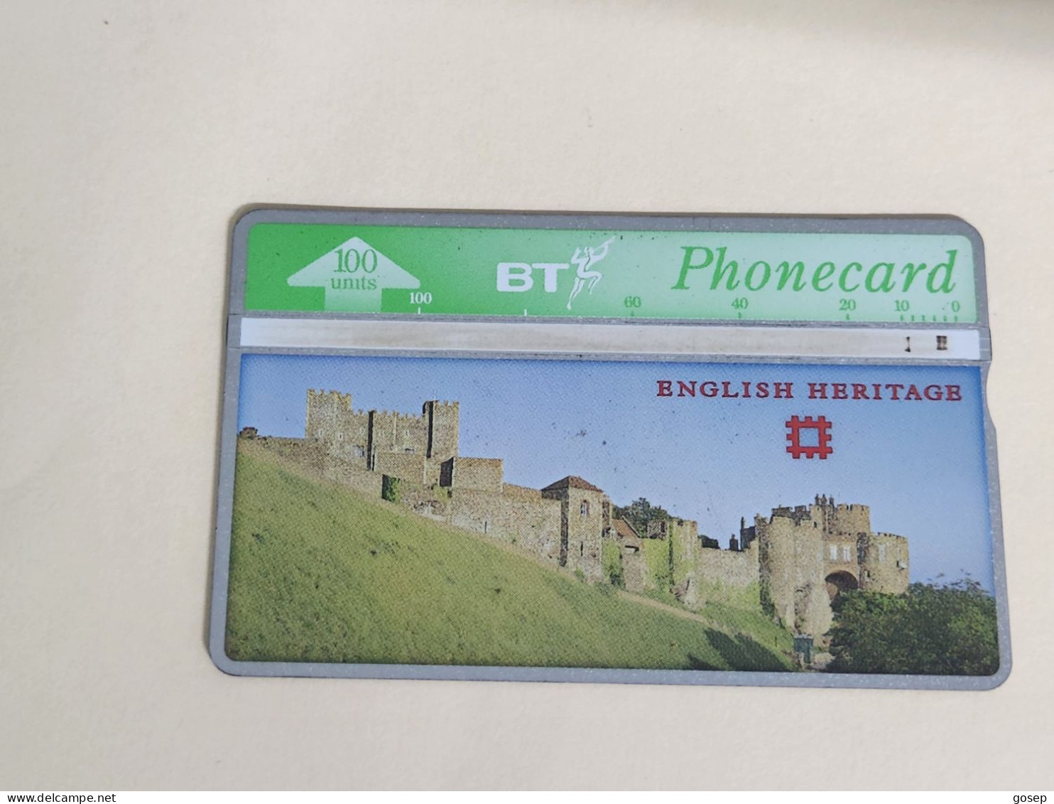 United Kingdom-(BTA116)HERITAGE-Dover Castle-(200)(100units)(527G37924)price Cataloge3.00£-used+1card Prepiad Free - BT Advertising Issues