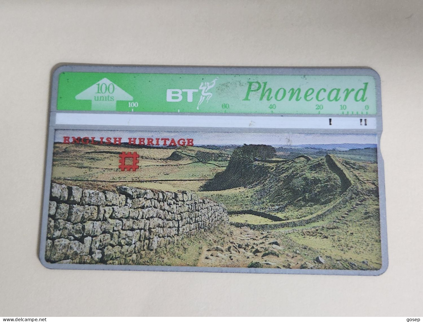United Kingdom-(BTA117)HERITAGE-Hadrian's Wall-(203)(100units)(527G24931)price Cataloge3.00£-used+1card Prepiad Free - BT Emissioni Pubblicitarie