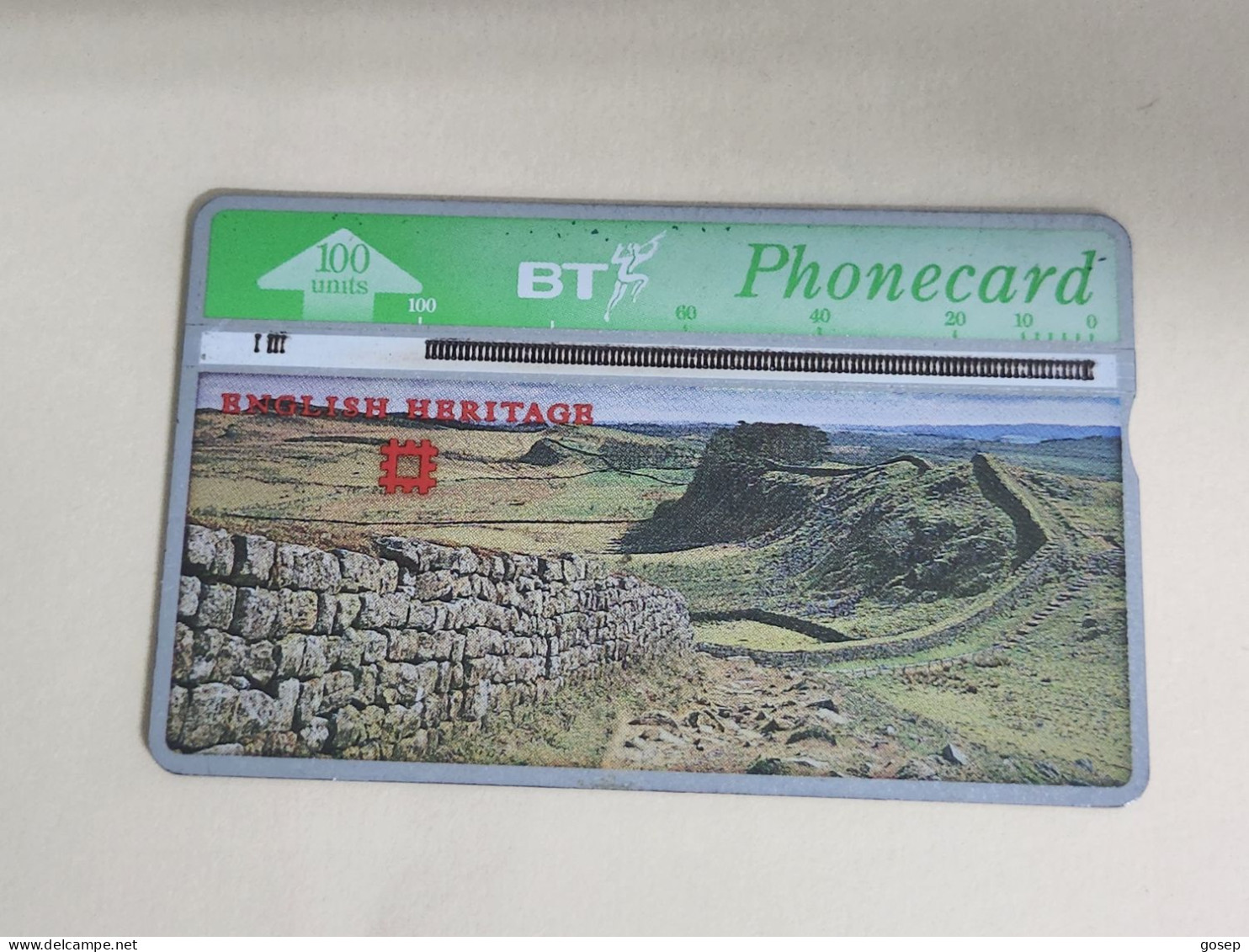 United Kingdom-(BTA117)-HERITAGE-Hadrian's Wall-(205)(100units)(527H78906)price Cataloge3.00£-used+1card Prepiad Free - BT Advertising Issues