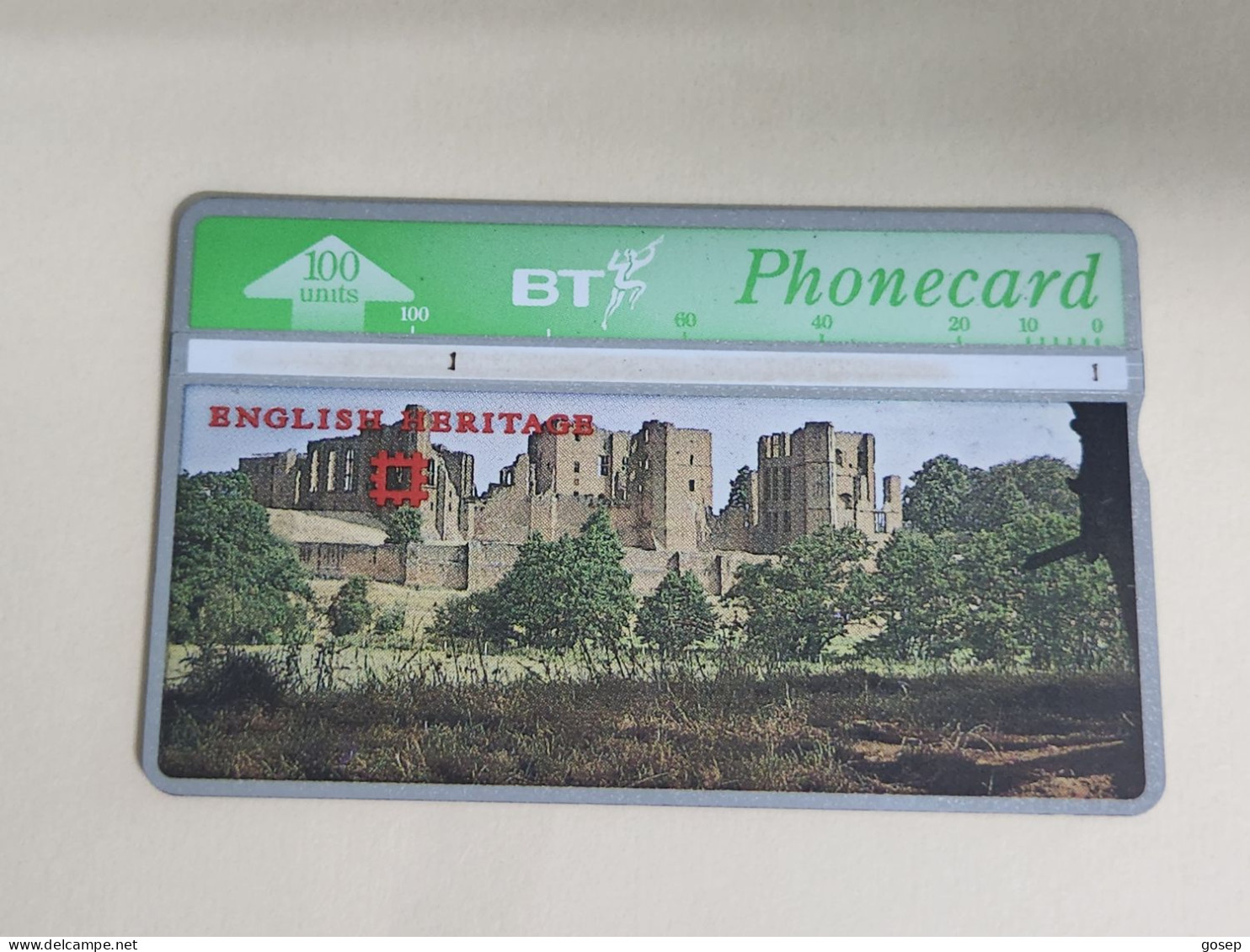 United Kingdom-(BTA118)-HERITAGE-Kenilworth Castle-(206)(100units)(527G05582)price Cataloge3.00£-used+1card Prepiad Free - BT Emissioni Pubblicitarie