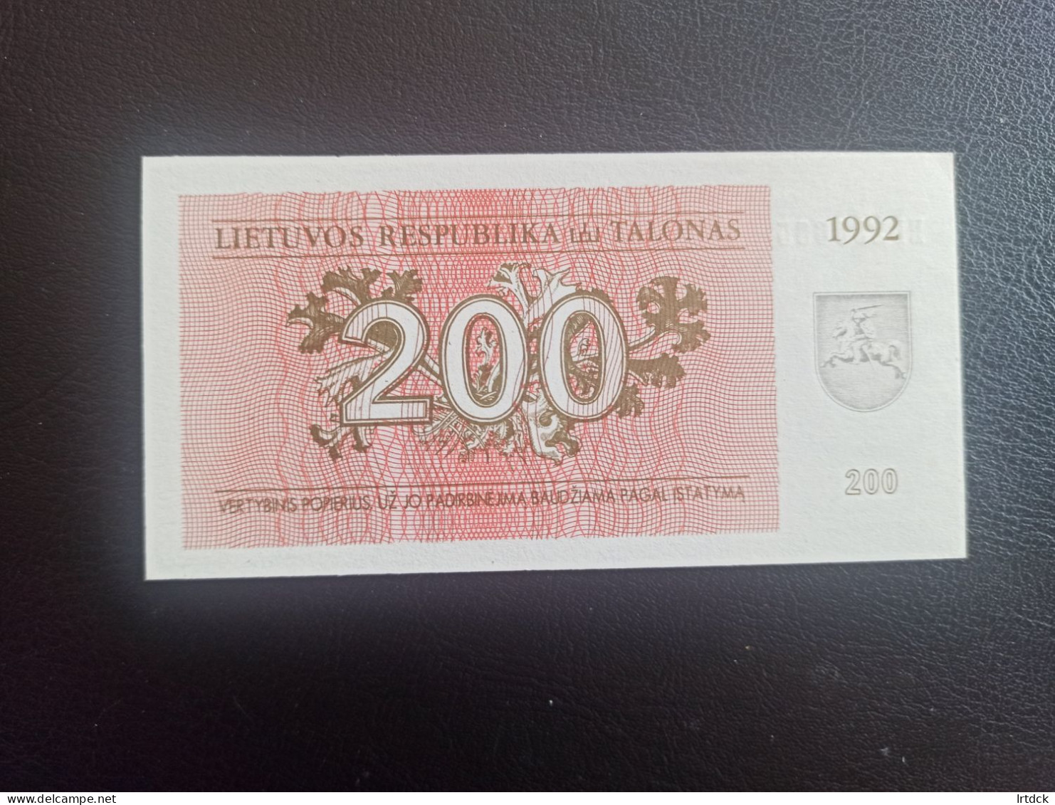 Lituanie Billet 200 Talonas 1992 Neuf TTB+ - Lituania