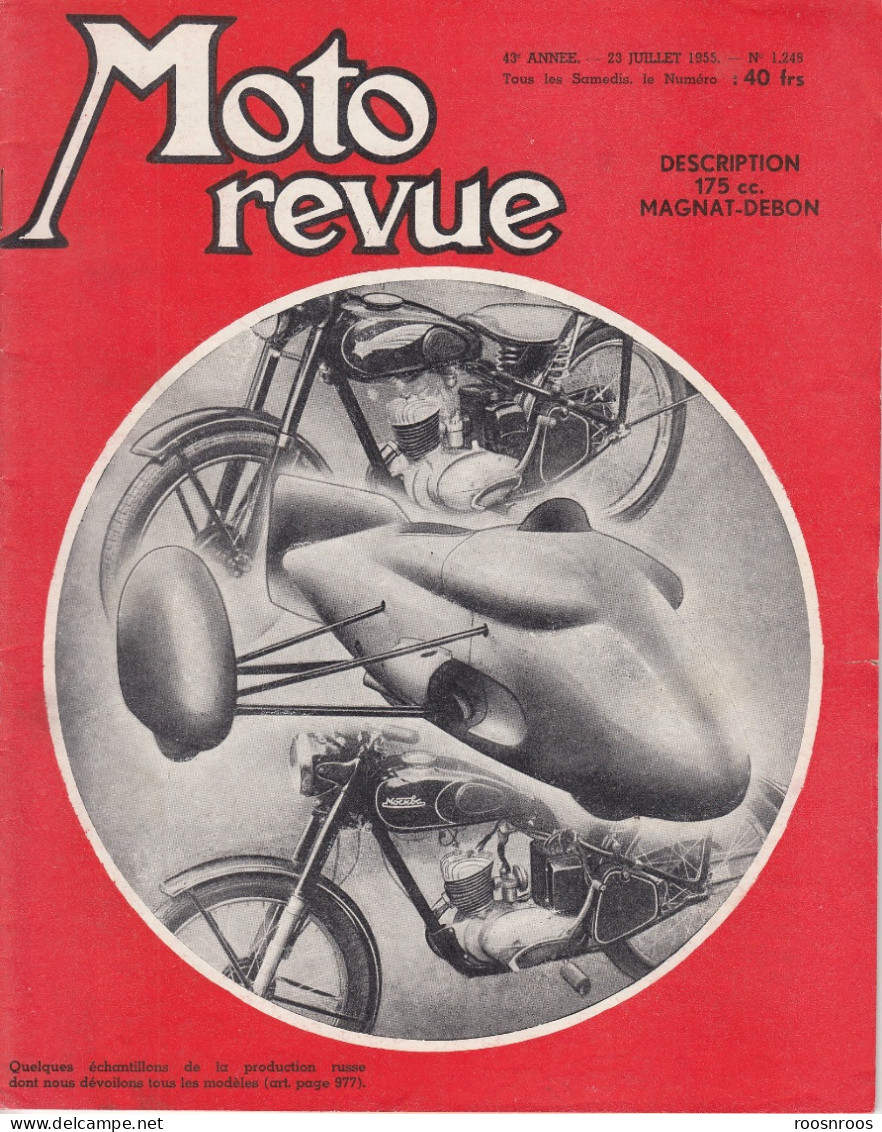 MOTO REVUE N° 1248 - 1955 -  DESCRIPTION 175 MAGNAT-DEBON - LA PRODUCTION RUSSE - Moto