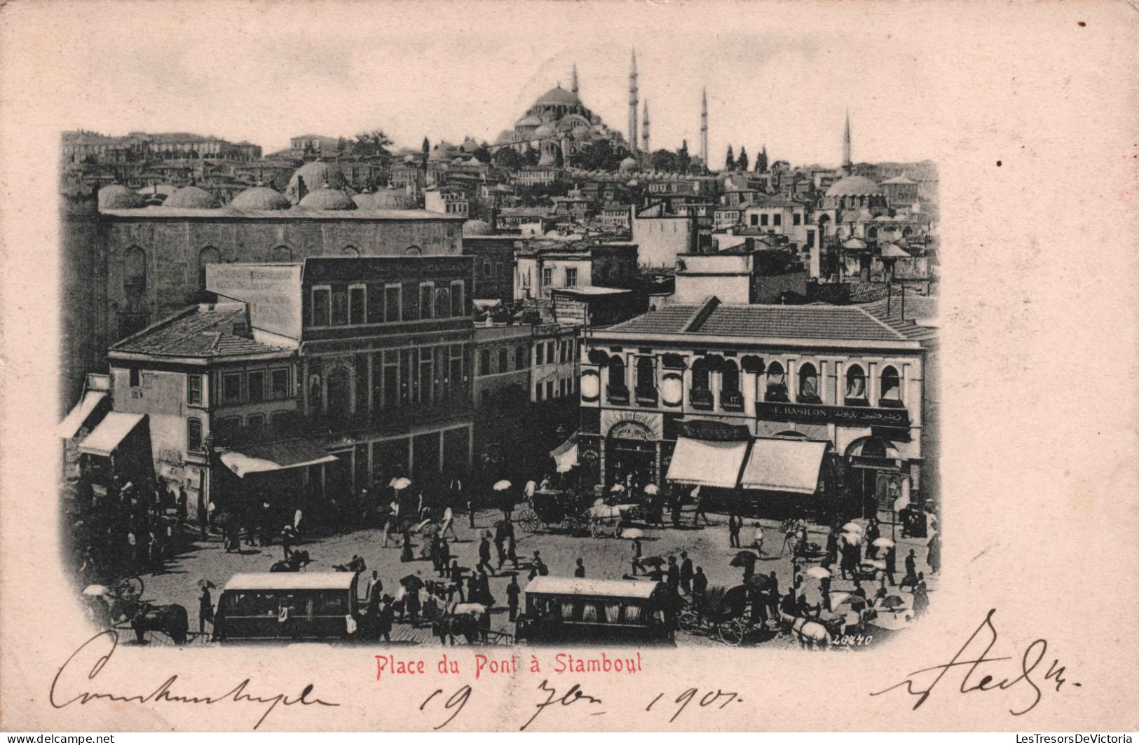 TURQUIE - Place Du Pont A Stamboul - Oblitéré A Paturages En 1901 - Carte Postale Ancienne - Türkei