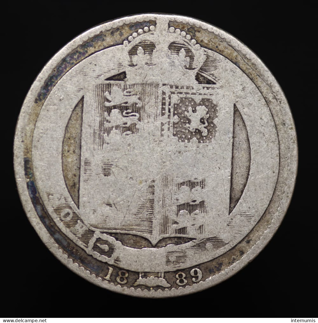 Grande Brétagne / UK, Victoria, 1 Shilling, 1889, Argent (Silver), AB (G), KM#774, S.3927 - I. 1 Shilling