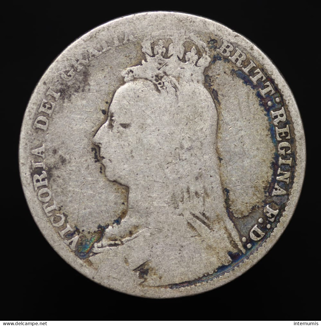 Grande Brétagne / UK, Victoria, 1 Shilling, 1889, Argent (Silver), AB (G), KM#774, S.3927 - I. 1 Shilling
