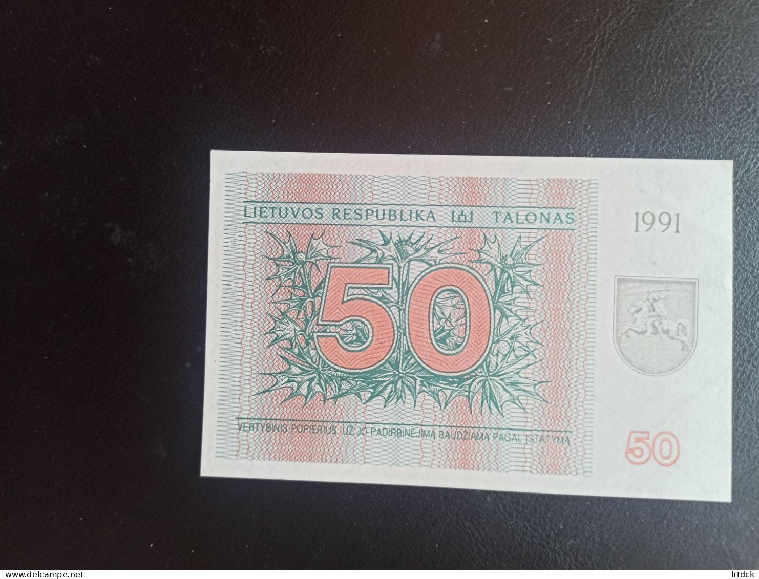 Lituanie Billet 50 Talonas 1991 Neuf TTB+ - Litauen