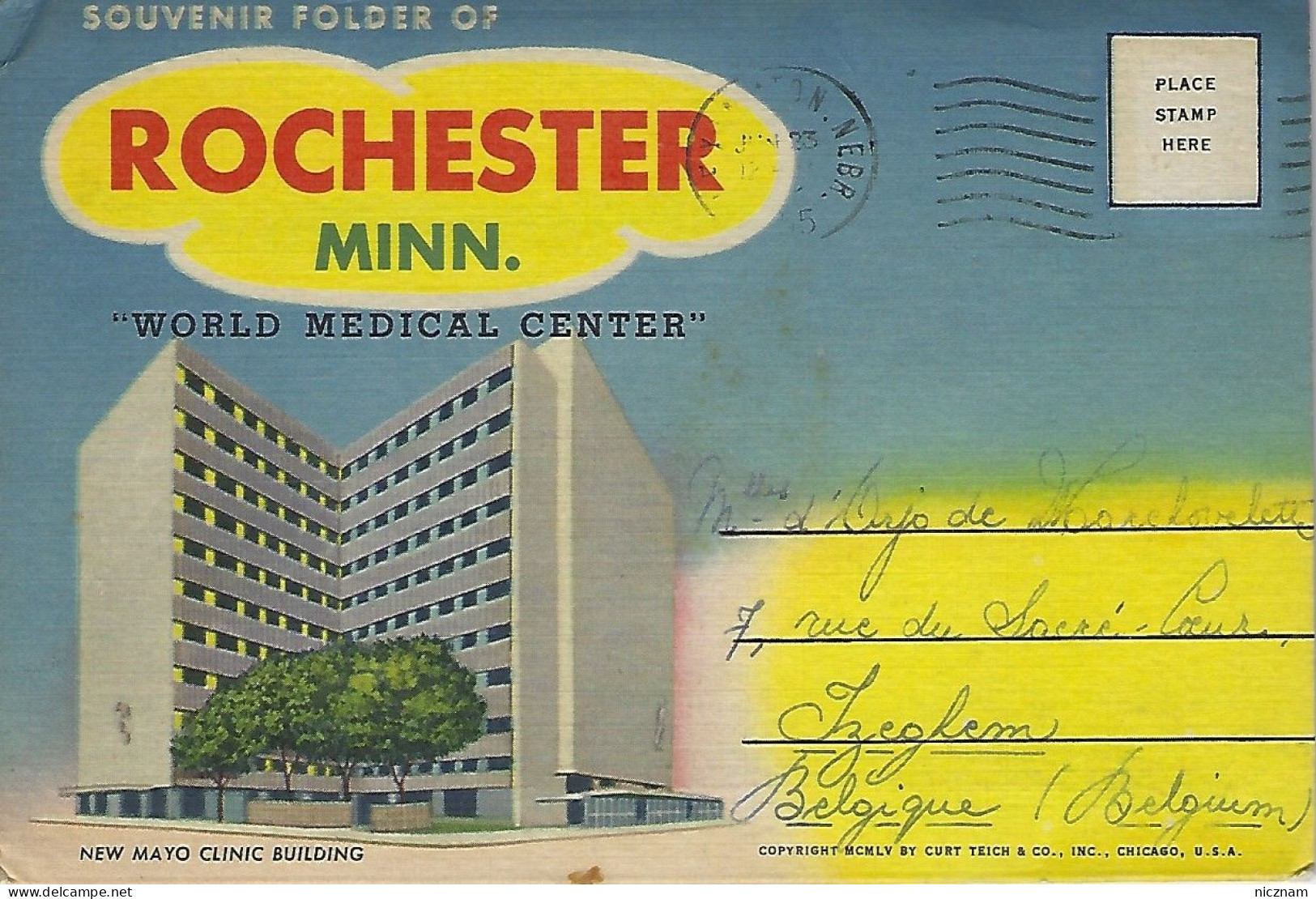 CPA Souvenir Folder World Medical Center, Rochester, Minnesota, USA (circulée) - Rochester