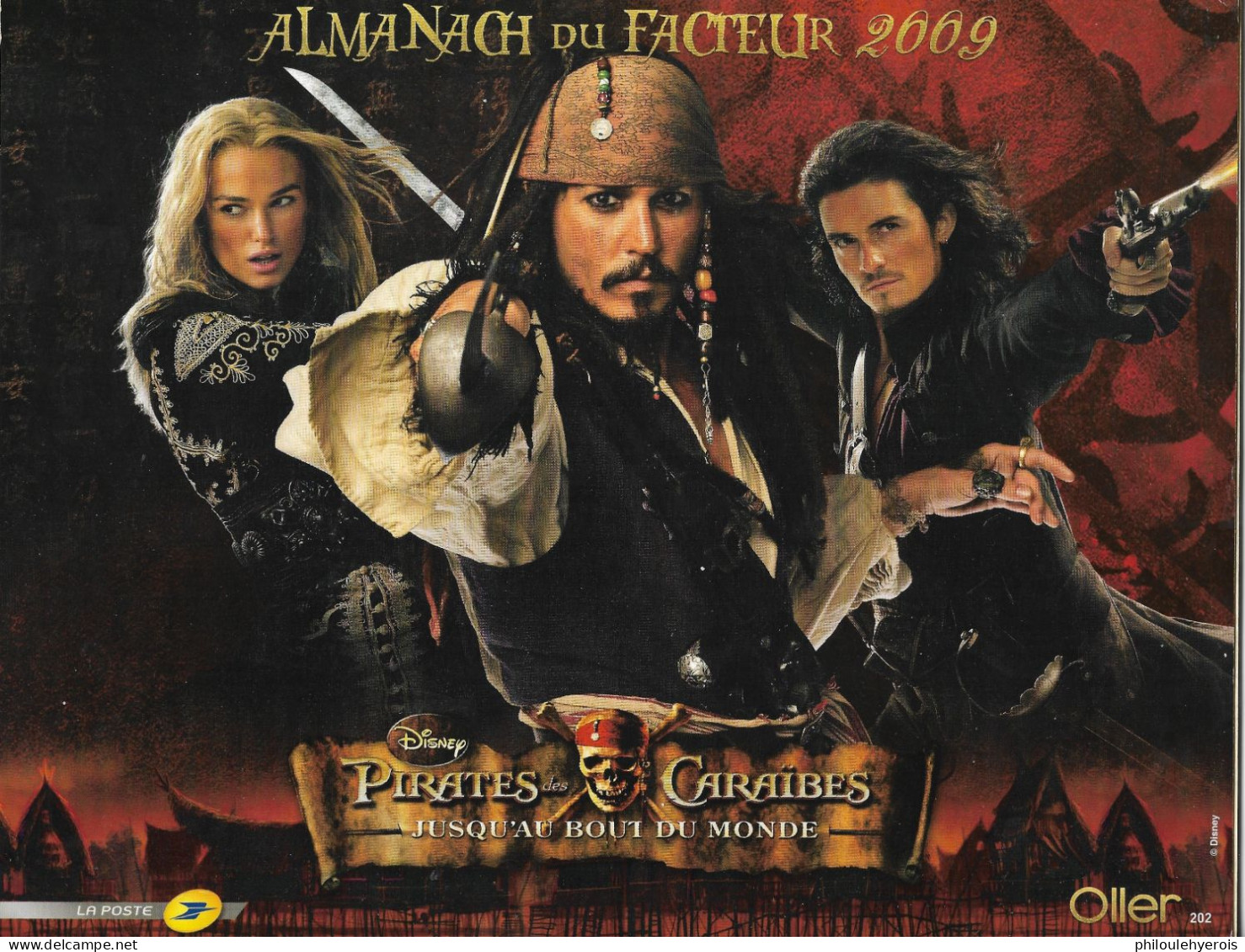 CALENDRIER 2009  PIRATES DES CARAIBES Film - Grossformat : 2001-...