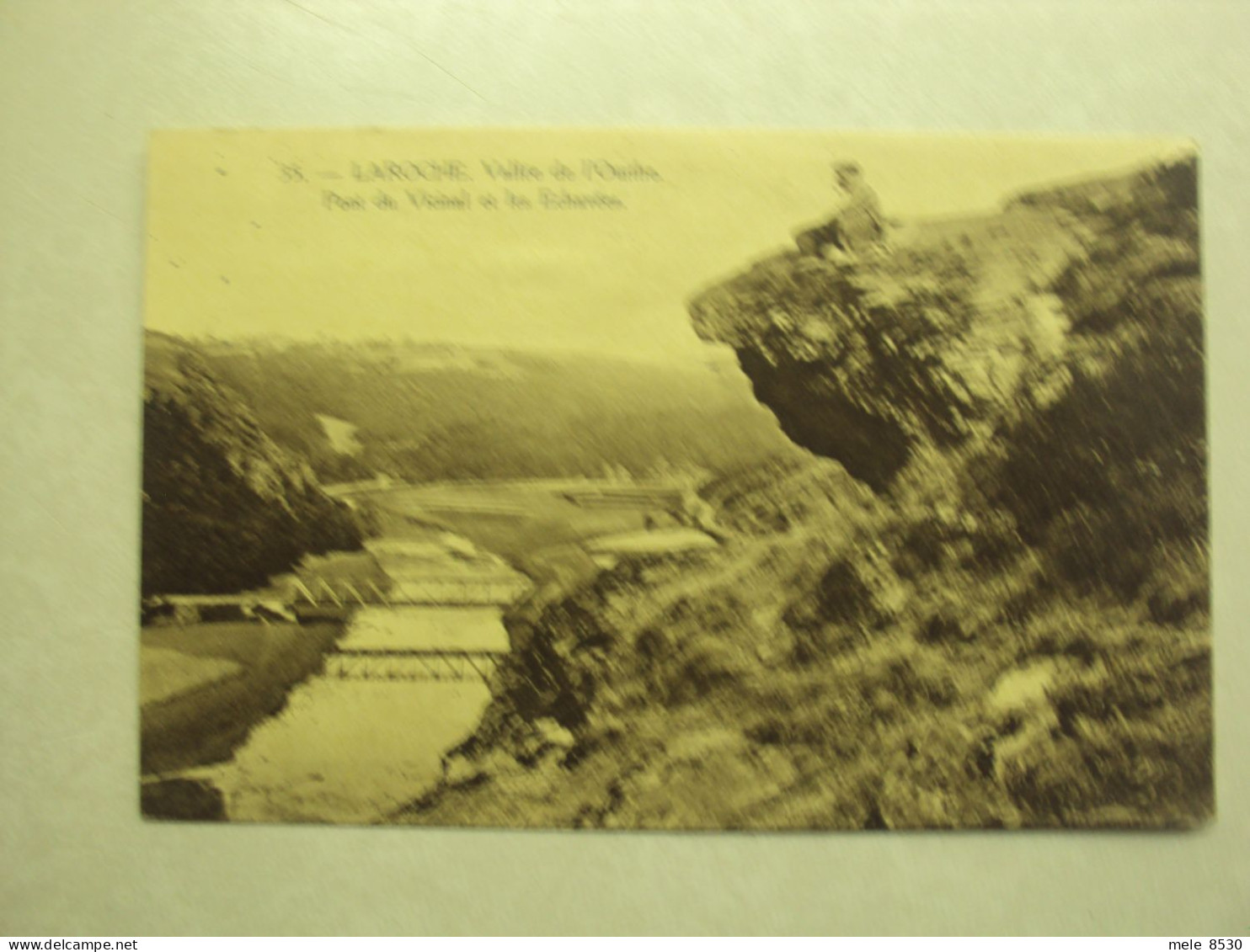 55540 - LAROCHE - VALLEE DE L'OURTHE - PONT DU VICINAL ET LES ECHAVEES - ZIE 2 FOTO'S - La-Roche-en-Ardenne