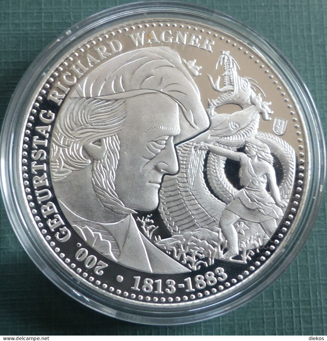 Medaille 200 Geburtstag Richard Wagner   2013 PP 22,5 Mm  #m236 - Altri & Non Classificati