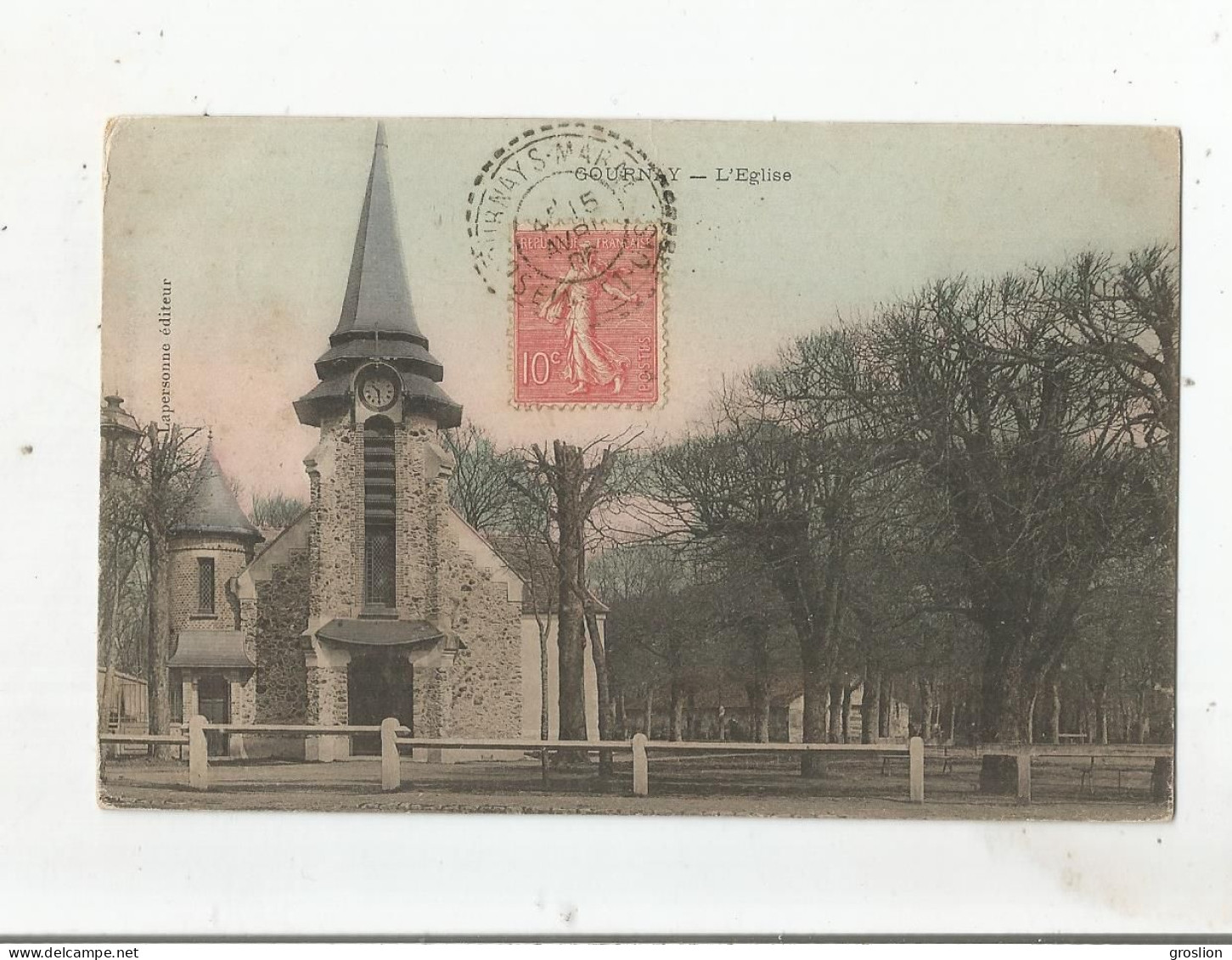 GOURNAY SUR MARNE L'EGLISE 1906 - Gournay Sur Marne