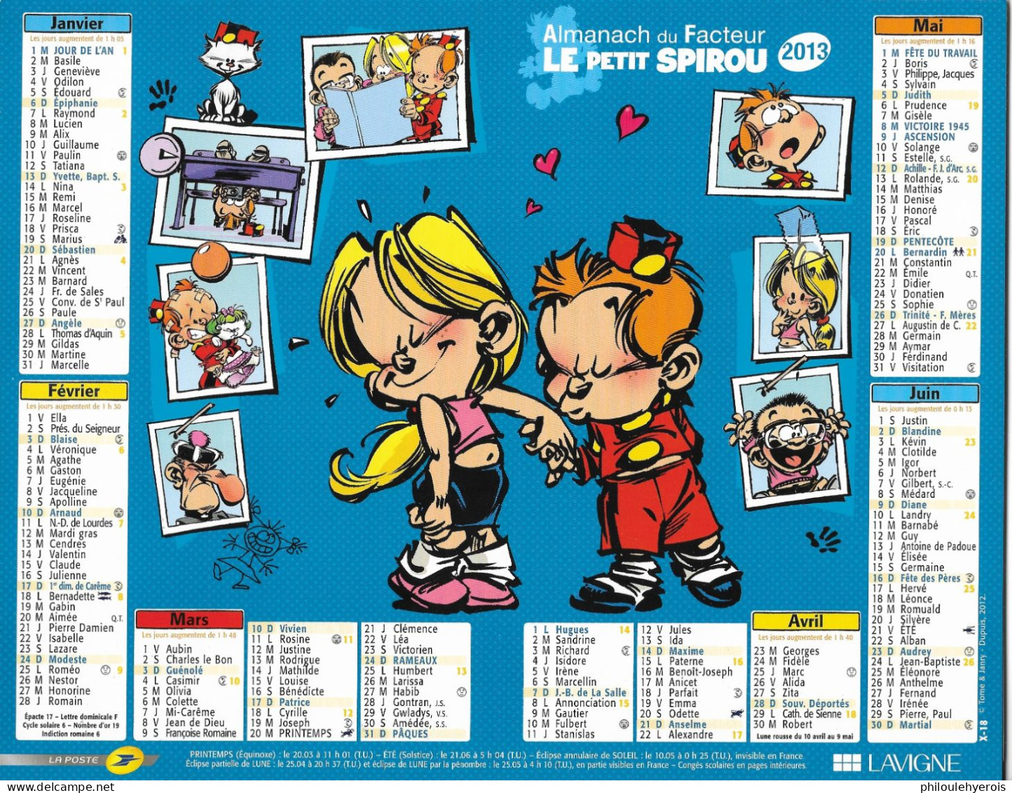 CALENDRIER 2013  LE PETIT SPIROU  Dupuis - Big : 2001-...