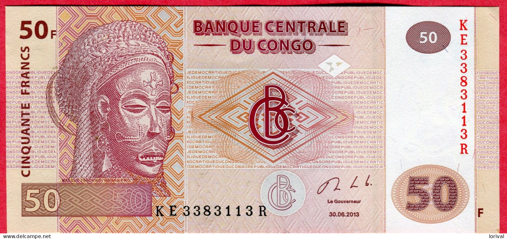 50 Francs Neuf 3  Euros - République Du Congo (Congo-Brazzaville)